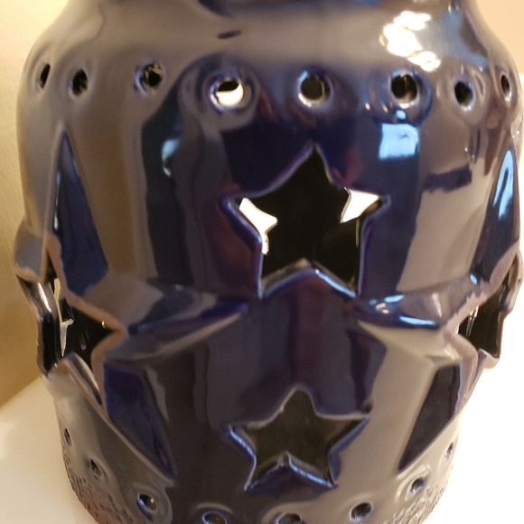 RUSTIC STAR CERAMIC CANDLE HOLDER - Picture 7 of 8